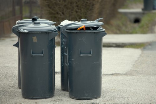 Exterior view of commercial waste truck in Hornsey area