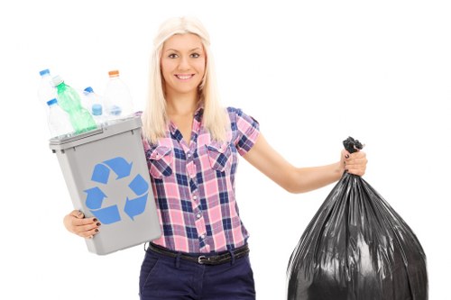 Recycling construction materials at a facility